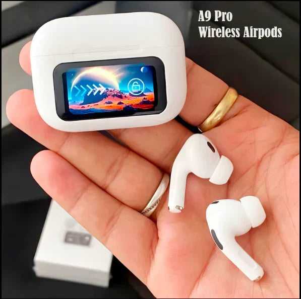 A9 Pro Earbuds Anc/enc Dauble Dark Tuch Screen Display Noise